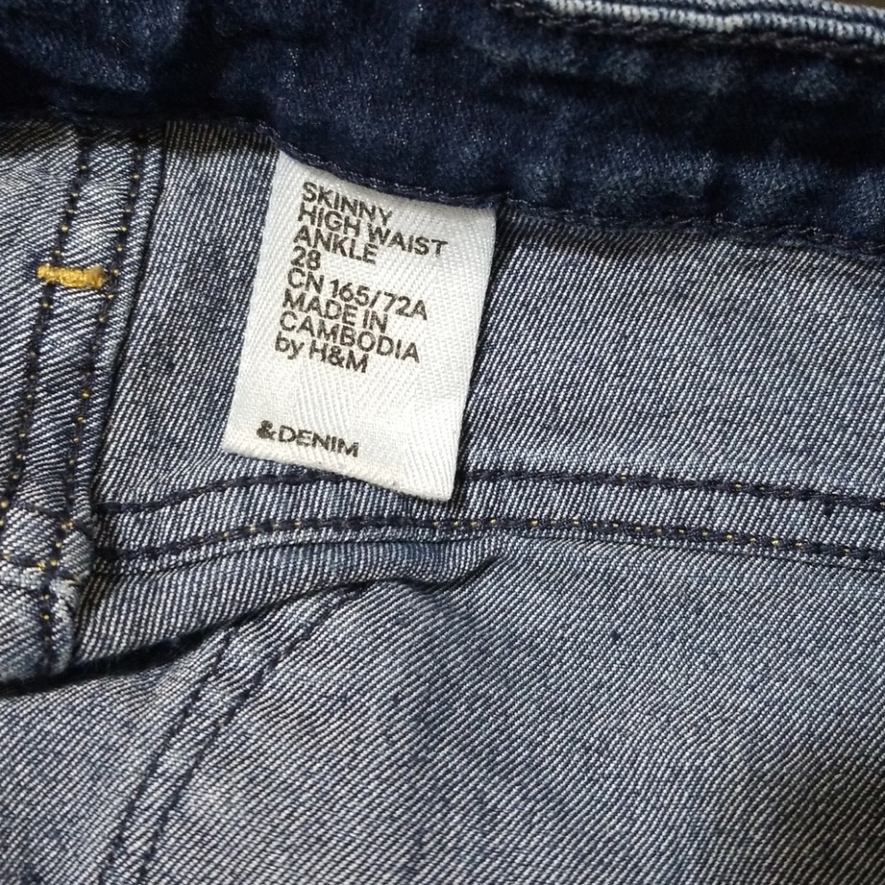 NWOT skinny high waist size 28 denim jeans H&M